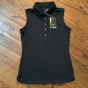 Nike Golf Shirt Women’s Sleeveless Black Size S
